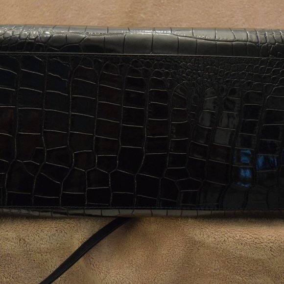 Olimpia Croc-Embossed Leather Top Handle Bag - NWT - Picture 7 of 7